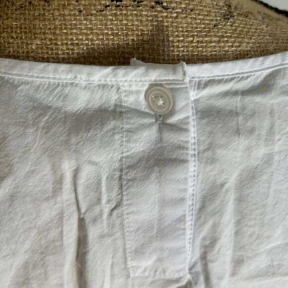 Madewell Jewel Poplin Puff Sleeve Cutout Crop Top Blouse Sz XS NWT - Picture 8 of 10